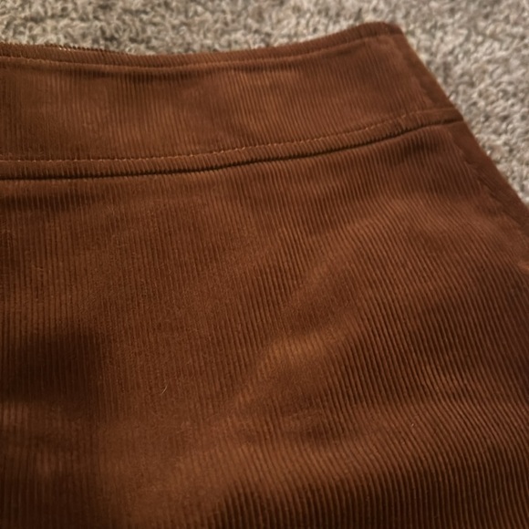 J CREW BROWN CORDUROY SKIRT SIZE 0 - Picture 2 of 8